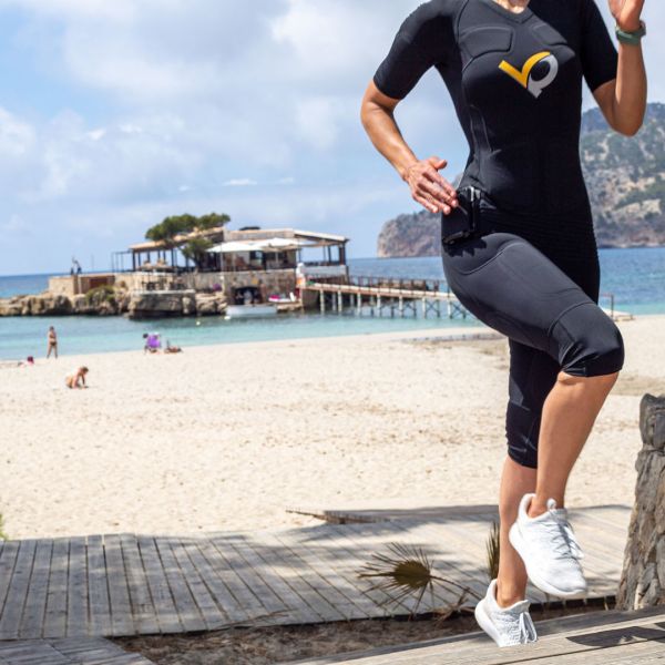 Cvičenie počas fitness pobytu Visionbody pri mori.